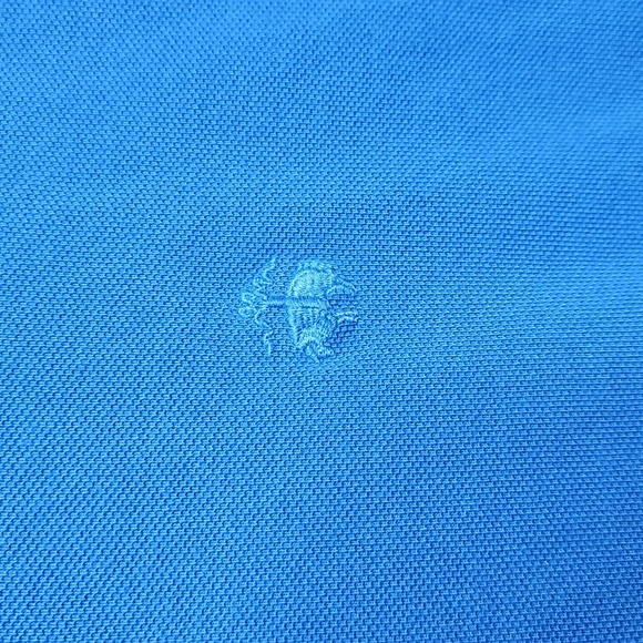 Brooks Brothers 346 Blue Polo 100% Cotton Slim Fit Large - Picture 2 of 3